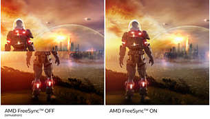 AMD FreeSync™ 技術帶來輕鬆暢順的遊戲體驗